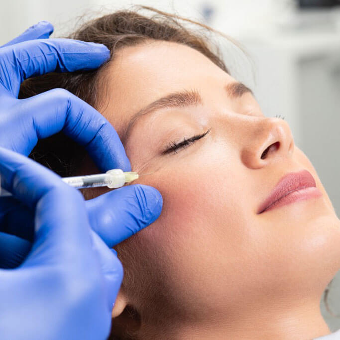 woman receiving Platelet-rich plasma (PRP) therapy in Fort Worth, TX